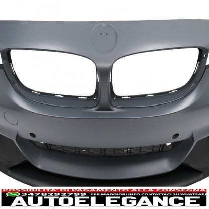 complete body kit suitable for bmw 4 series f36 gran coupe (2013-2019) m performance design double single exit black 