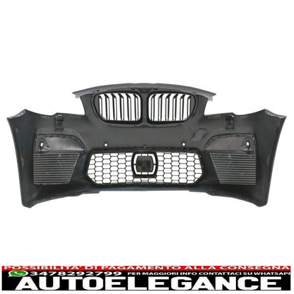 front bumper with center grills suitable for bmw 5 series f10 f11 (2011-2017) m5 style 2020 