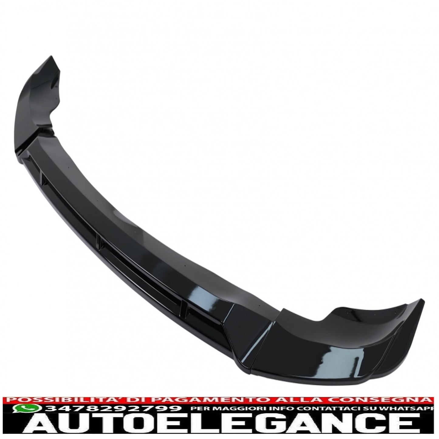 Front Bumper Spoiler Lip Fit For BMW X5 G05 M Package (2018-up) M Sport Piano Black