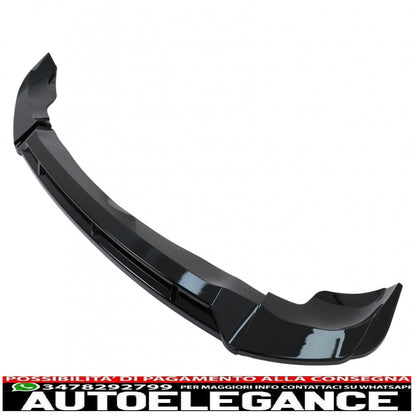 Front Bumper Spoiler Lip Fit For BMW X5 G05 M Package (2018-up) M Sport Piano Black