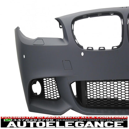 paraurti anteriore senza fendinebbia con paraurti posteriore adatto per bmw serie 5 f10 (2011-2014) design m-technik