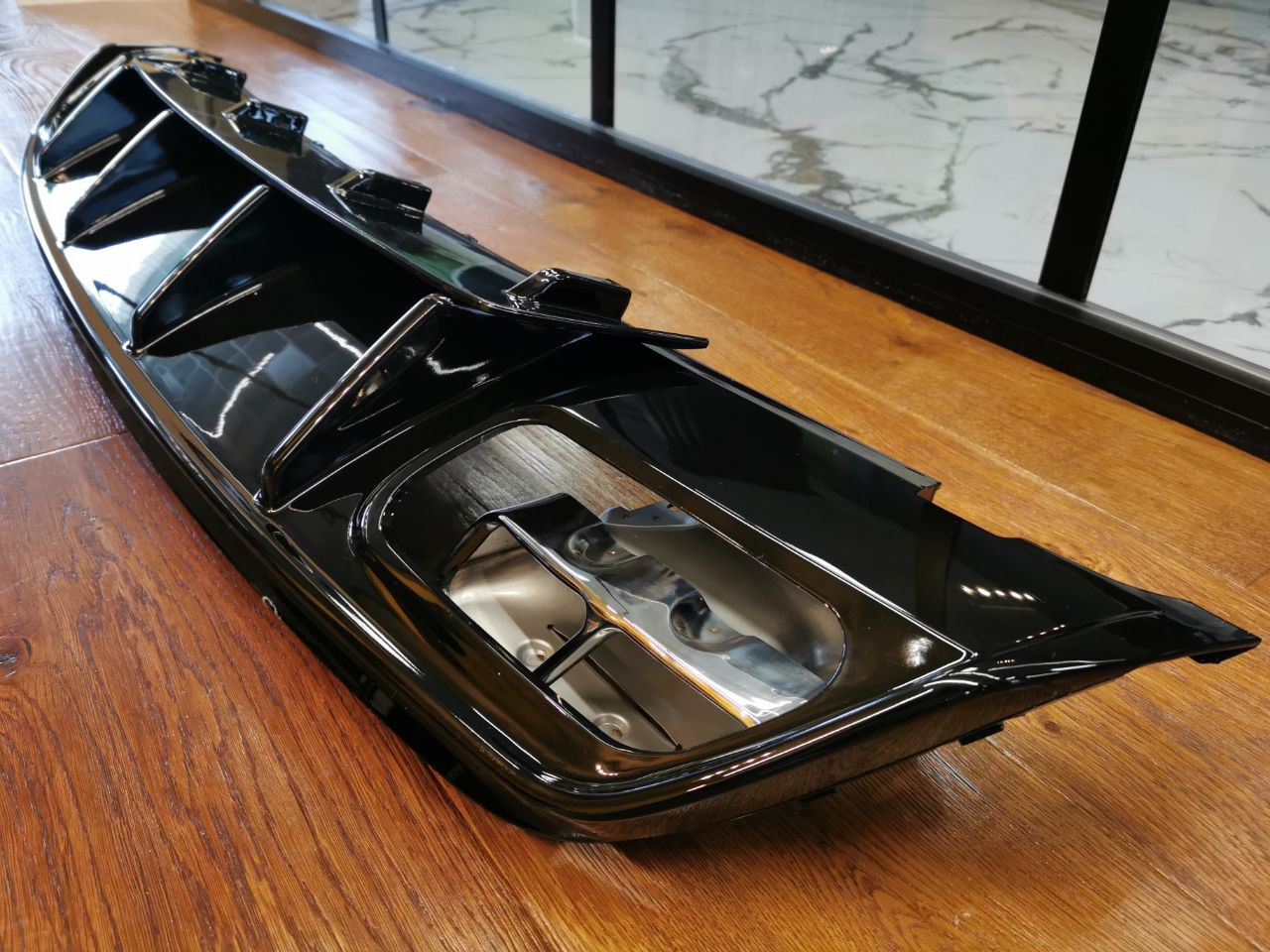 DIFFUSORE ADATTO PER MERCEDES CLASSE A W176 LOOK A45 + TERMINALI CROMATI