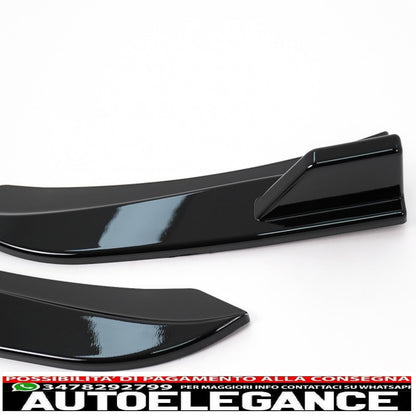 alette paraurti posteriori alette laterali flic adatte per bmw serie 3 f30 f31 (2011-2019) pianoforte nero AUTOELEGANCERICAMBI