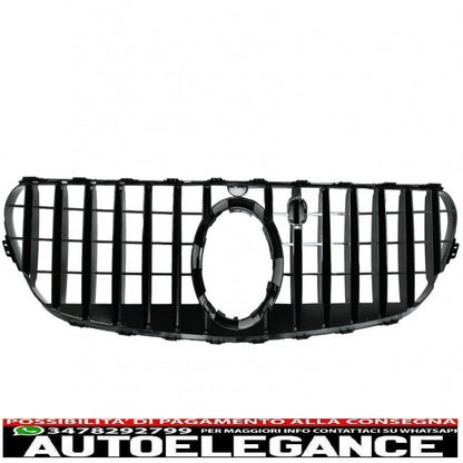 center grille suitable for mercedes s class coupe c217 facelift (2018-up) cabrio a217 facelift (2018-up) gt-r panamericana design chrome 