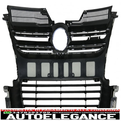griglia anteriore adatta per vw golf 5 v (2003-2009) r32 design nera