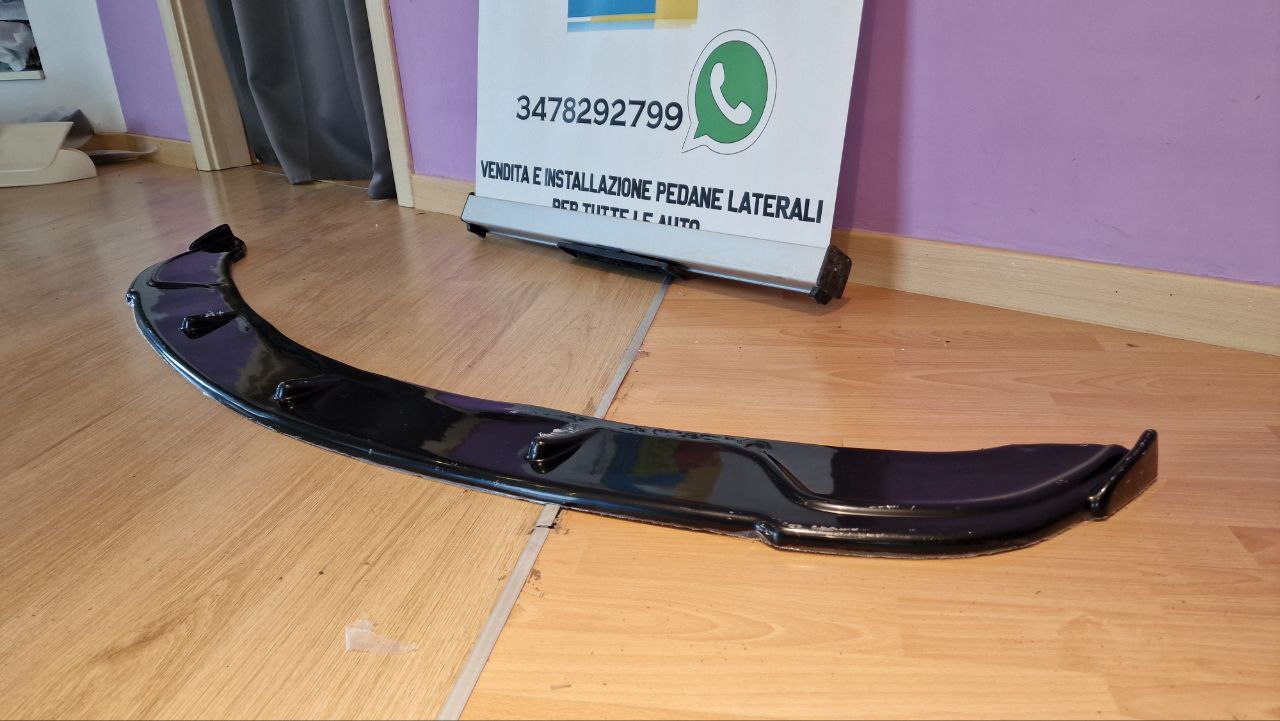 SPLITTER ANTERIORE ADATTO PER BMW SERIE 3 E90 E91 M-SPORT 2008-2011 NERO LUCIDO
