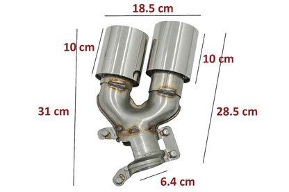 Punte scarico per BMW 5 G30 G31 G38 16-20 6 G32 16-20 540i look cromato-mostra il titolo originaleTesto originaleAuspuff Tipps für BMW 5 G30 G31 G38 16-20 6 G32 16-20 540i Look Chrom