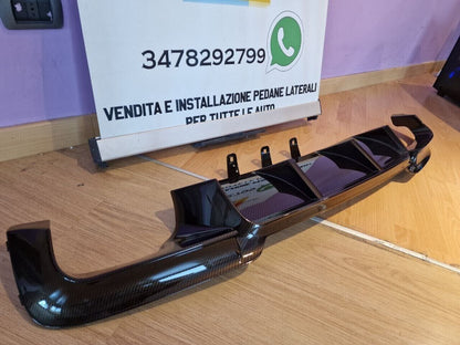 REAR DIFFUSER FOR BMW 5 SERIES F10 F11 2010-2017 IN ABS LOOK M5 CARBON