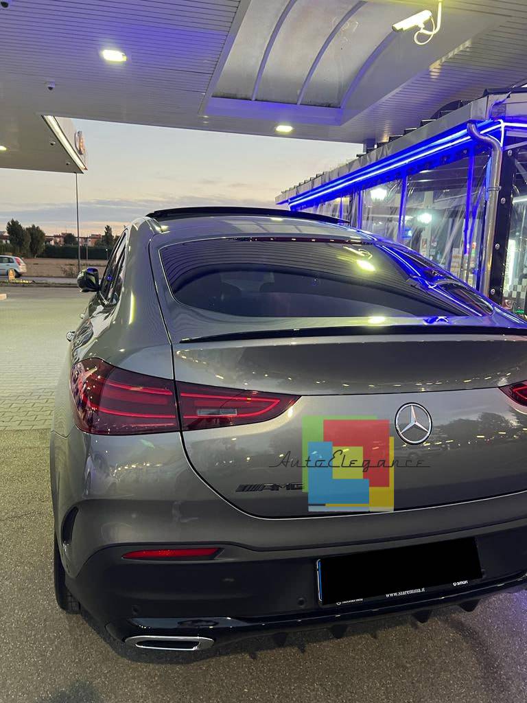 BOOT SPOILER SUITABLE FOR MERCEDES GLE C167 COUPE 2019+ AMG LOOK GLOSSY BLACK 