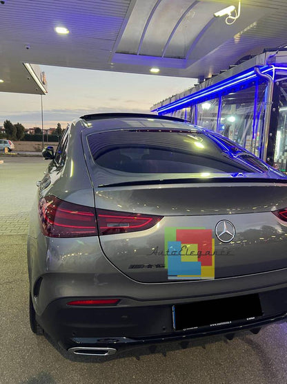 BOOT SPOILER SUITABLE FOR MERCEDES GLE C167 COUPE 2019+ AMG LOOK GLOSSY BLACK 