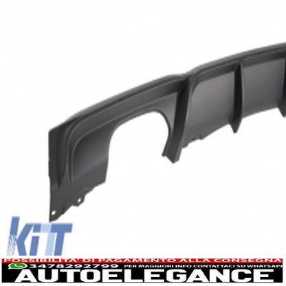 Spoiler paraurti anteriore con diffusore posteriore adatto per BMW Serie 3 F30 F31 (2011-up) Limousine Touring M Performance Package