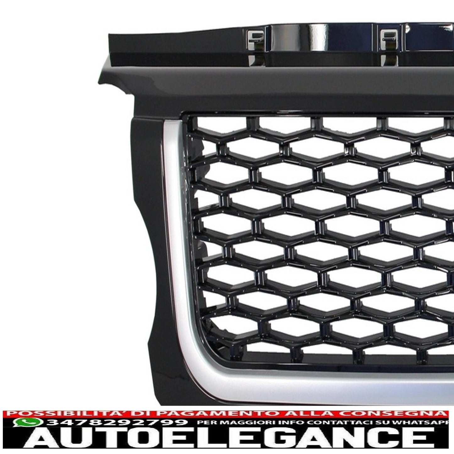 central grille and side vents group suitable for land rover range rover sport (2005-2008) l320 autobiography look all black edition