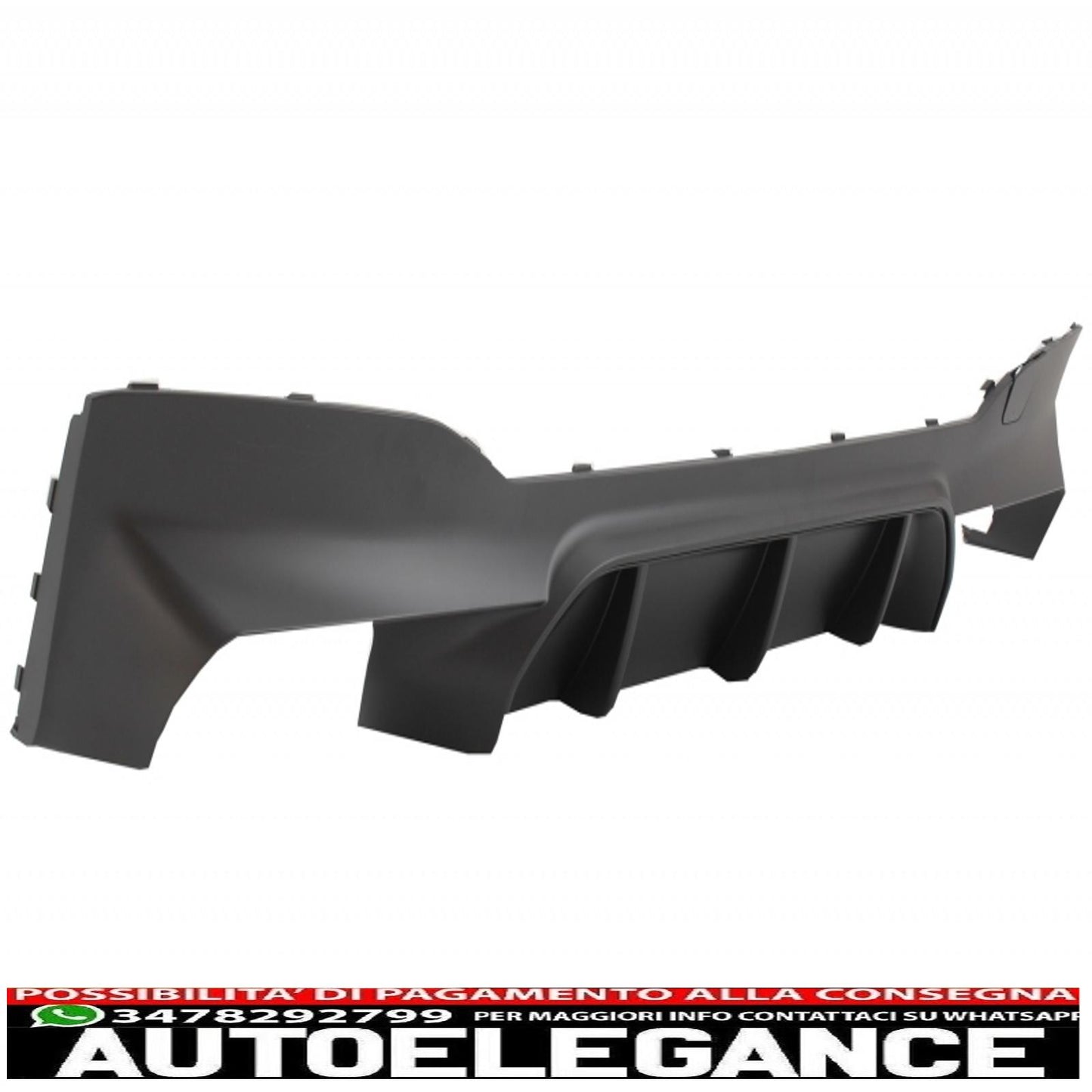Diffusore del paraurti posteriore nero opaco con terminali di scarico doppi in carbonio adatti per BMW Serie 5 G30 G31 dal 2017 in poi design M5