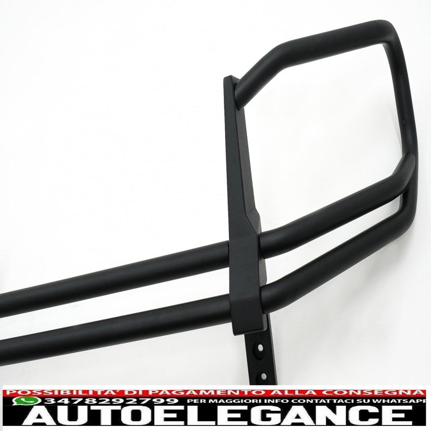Front bumper protector bullbar suitable for mercedes g class facelift w463 g63 design (2018-2022) stainless steel piano black