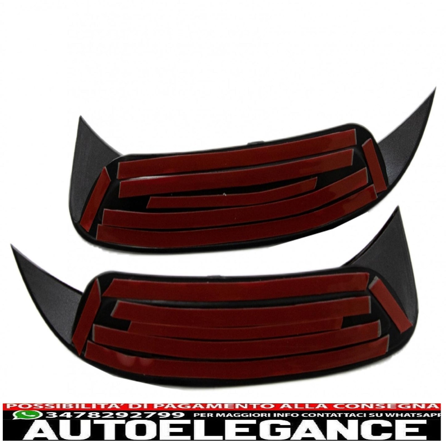 Alette paraurti posteriori alette laterali flic adatte per mercedes gla x156 gla250 gla45 (2014-up) edizione nera AUTOELEGANCERICAMBI