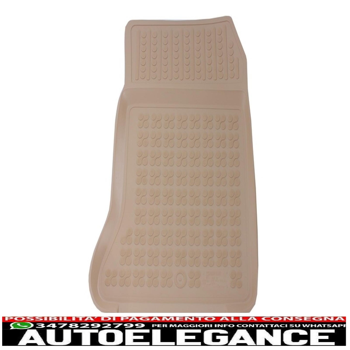 Beige rubber mat suitable for Mercedes A-Class W176 (2012-2018) Gla X156 (2013-)