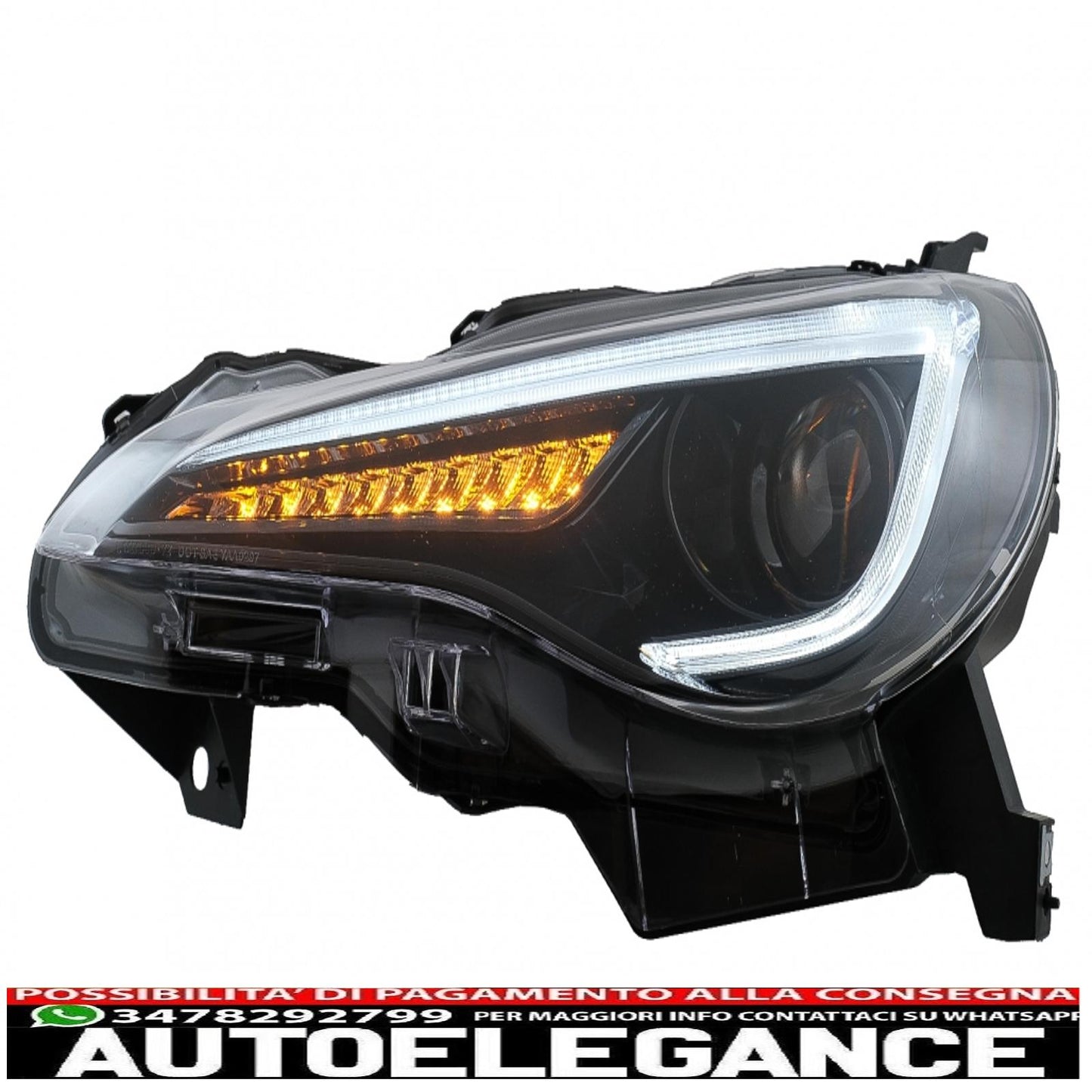 fari anteriori a led adatti per toyota 86 (2012-2019) subaru brz (2012-2018) scion fr-s (2013-2016) con luci di svolta dinamiche sequenziali