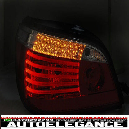 Fanali posteriori LED per BMW E60 07.03-07 ROSSO FUMO LED SEQ-mostra il titolo originaleTesto originaleLED Taillights For BMW E60 07.03-07 RED SMOKE LED SEQ