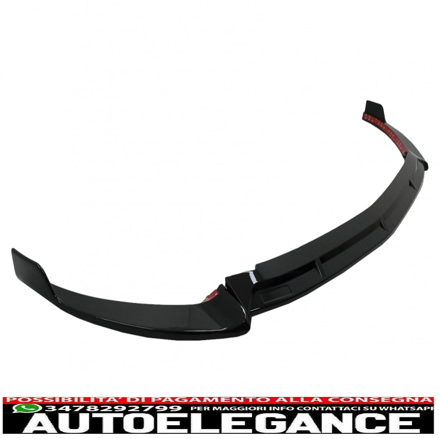 Front bumper lip suitable for mercedes e class w213 s213 c238 a238 facelift (2020-up) piano black