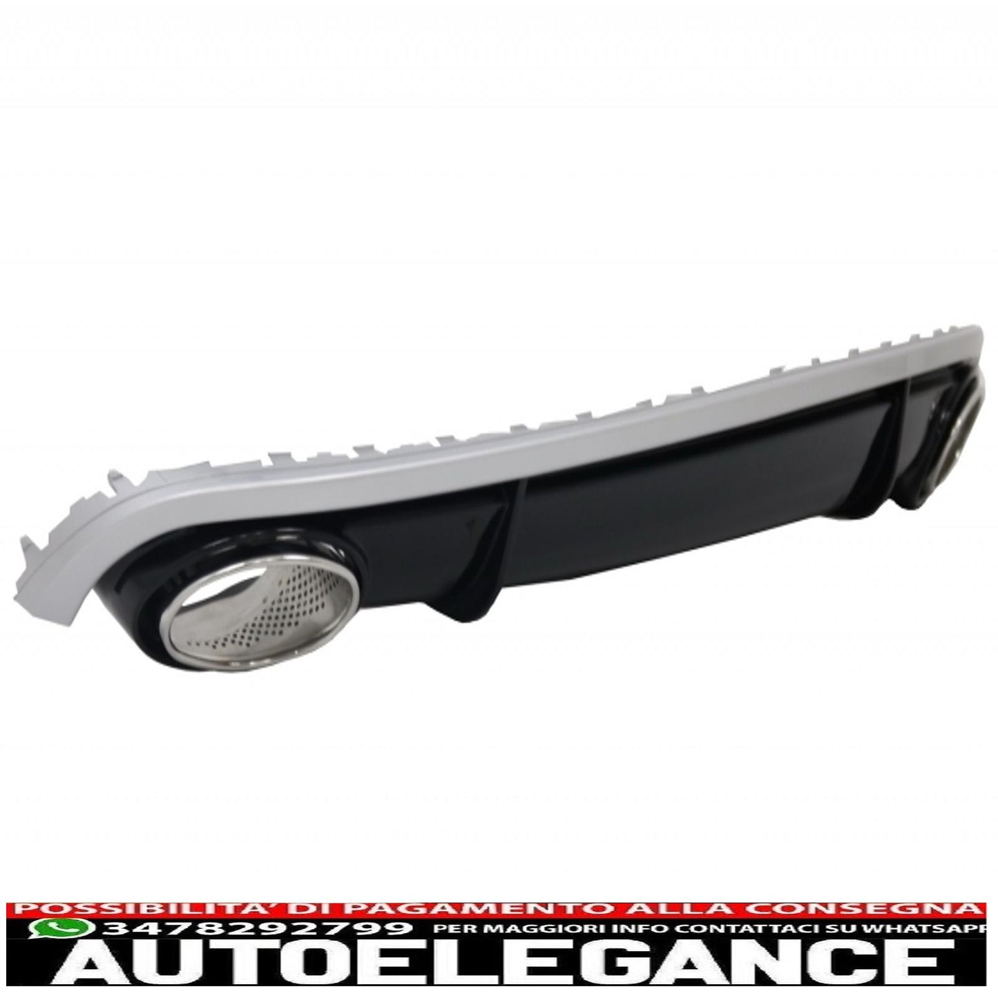 diffusore d'aria per paraurti e terminali di scarico con luci posteriori a LED adatti per audi a7 4g (2010-2014) design RS7