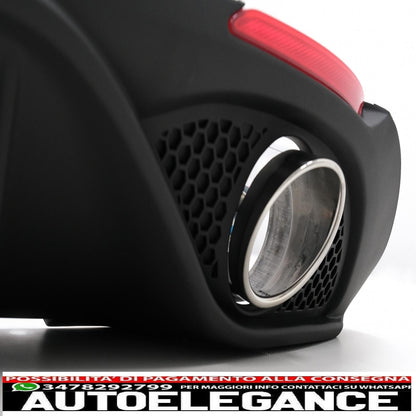 rear air diffuser valance suitable for alfa romeo giulia 952 veloce tb speciale td (2016-up) 