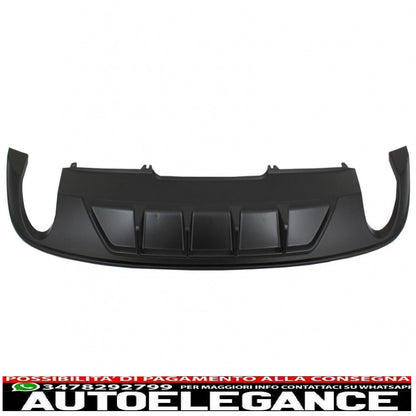 Diffusore mantovana per paraurti posteriore adatto per audi a4 b9 8w berlina avant (2016-2018) design sportivo per edizione standard