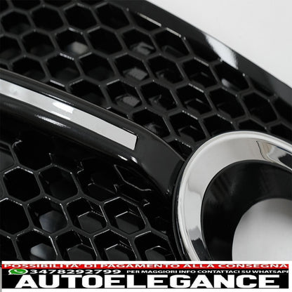 Copri fendinebbia griglie laterali adatto per audi q5 suv 8r (2008-2011) rs design piano nero cromato AUTOELEGANCERICAMBI