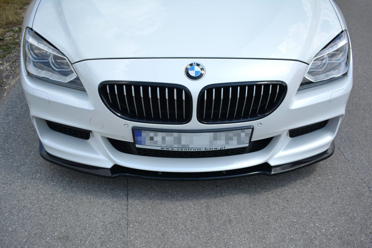 SPLITTER ADATTO PER BMW SERIE 6 F06 2013-2015 MSPORT LOOK NERO LUCIDO