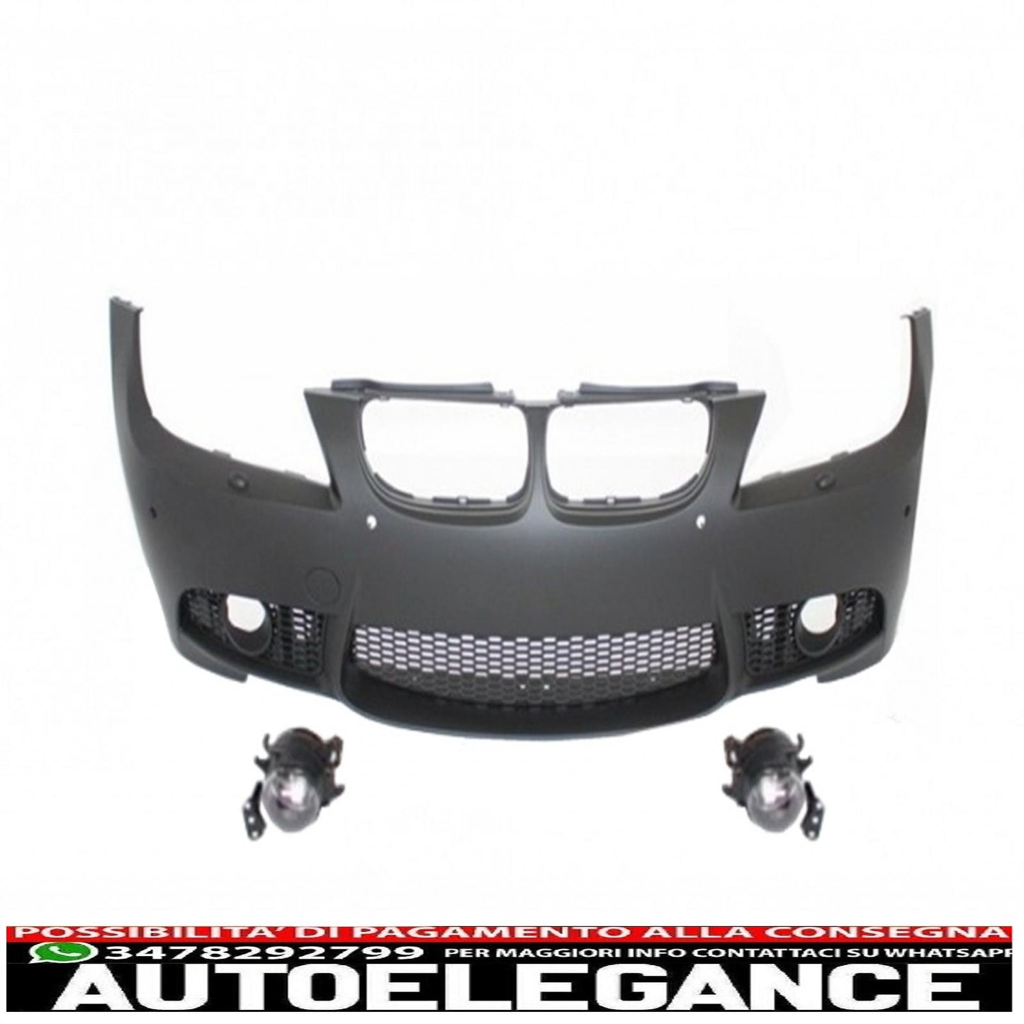 complete body kit with fog lights pdc suitable for bmw 3 series e90 lci facelift (2008-2011) m3 design 