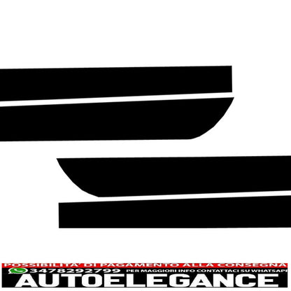 side decals matt black vinyl sticker suitable for bmw 5 series f10 f11 (2011-up) m-performance design 