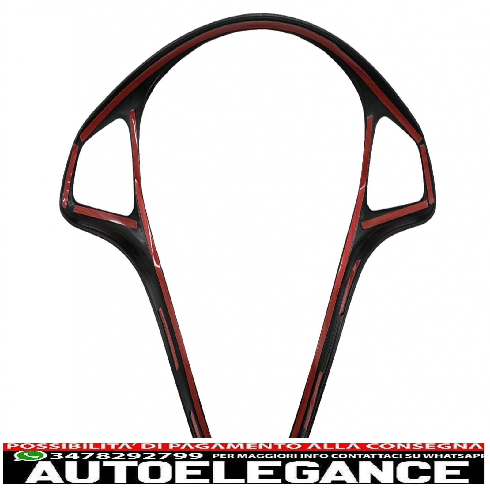 copertura del telaio del rivestimento dei pulsanti del volante dell'auto adatto per mercedes classe c w205 s205 (2014-2017) classe e w213 (2016-2017) classe glc x253 (2016-2017) nero pianoforte AUTOELEGANCERICAMBI