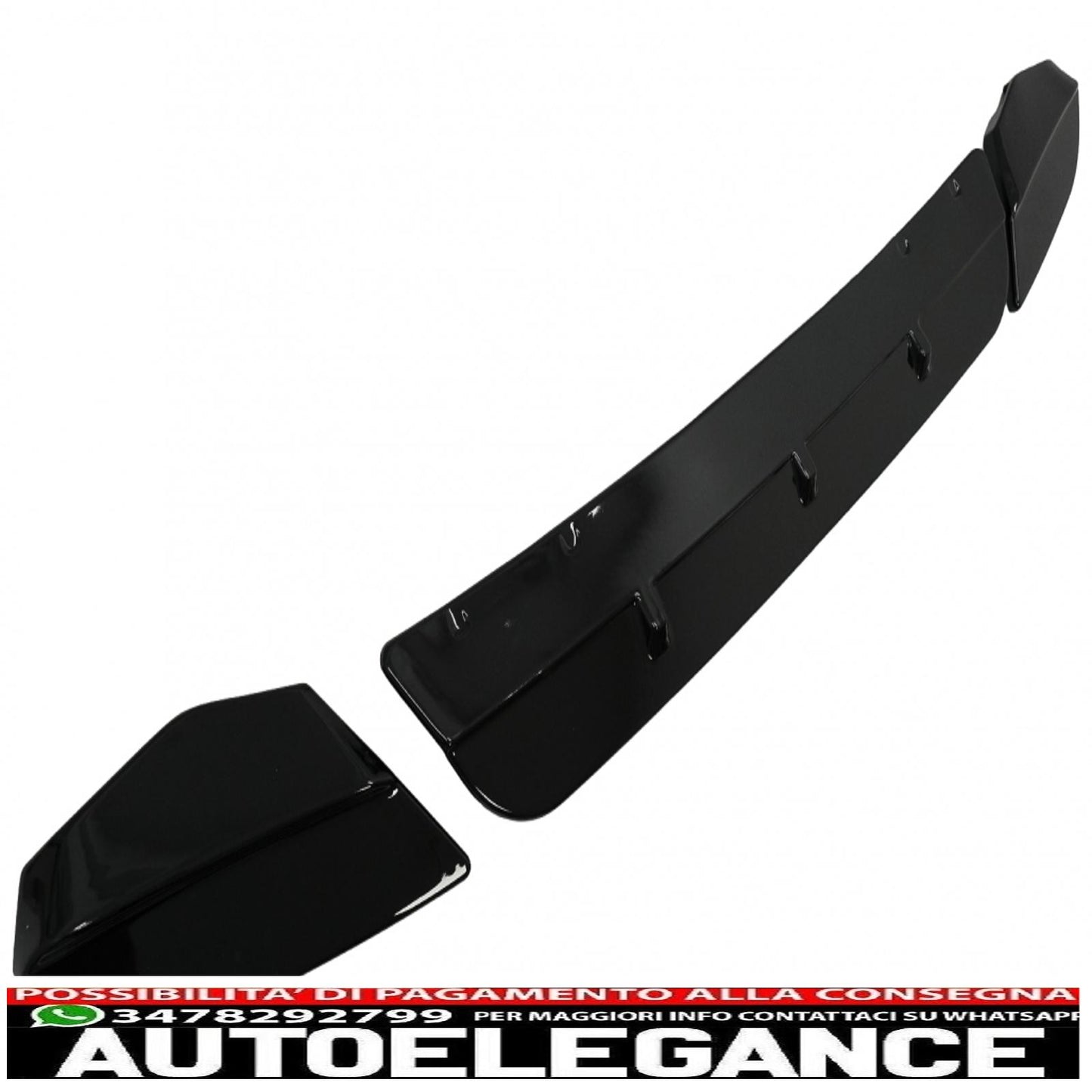 Front Bumper Spoiler Lip Fit For BMW X4 G02 (2018-up) Piano Black 