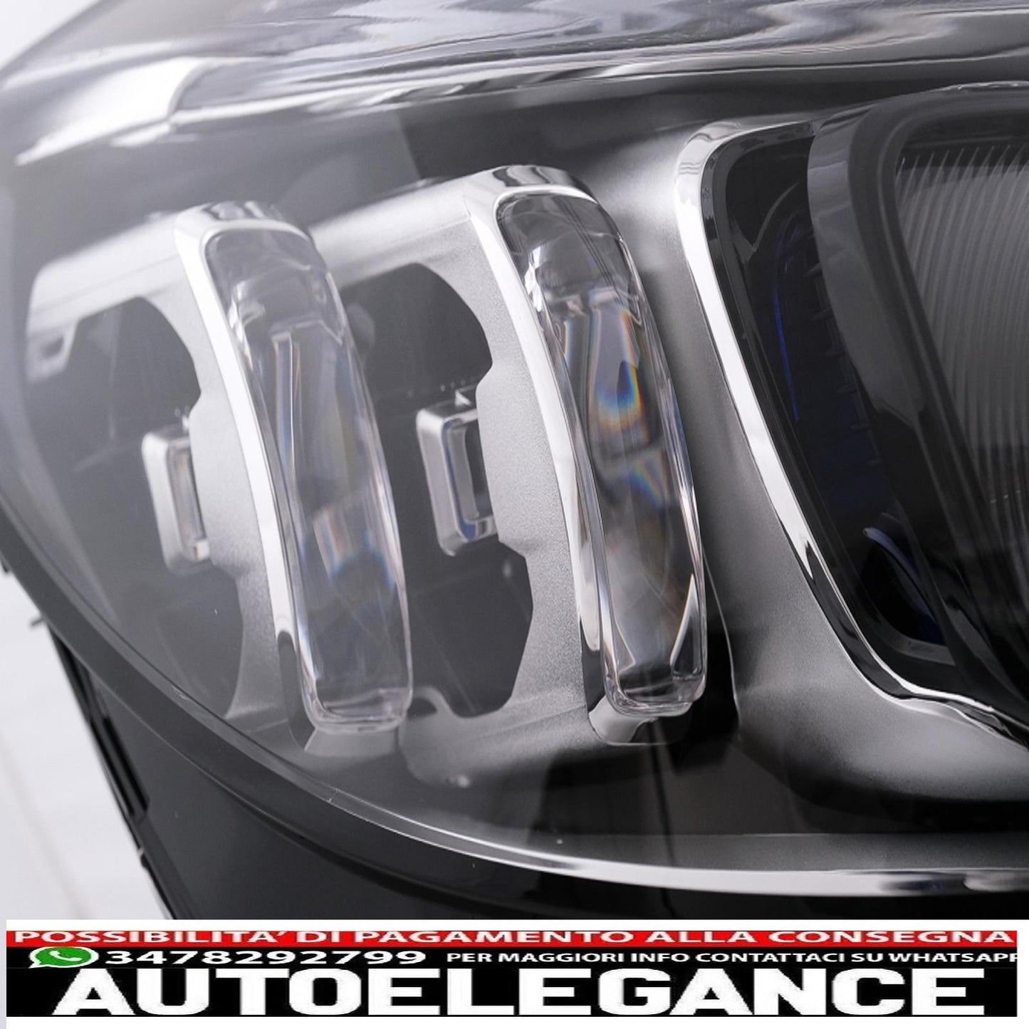 complete multibeam led headlights suitable for mercedes c class w205 s205 (2014-2018) left hand drive 