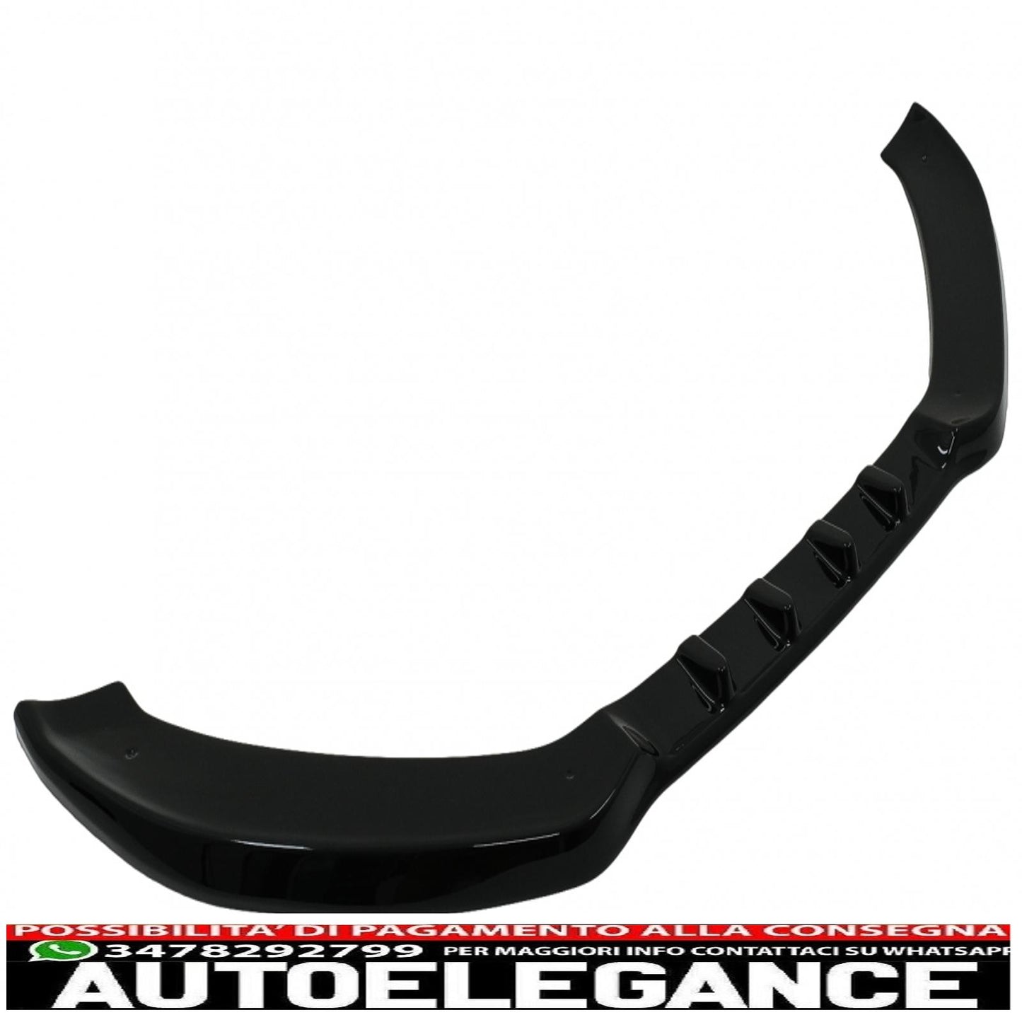Additional front bumper spoiler suitable for audi a5 8t (2007-2011) piano black 