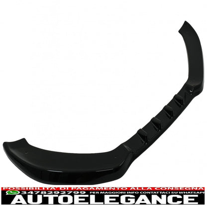 Additional front bumper spoiler suitable for audi a5 8t (2007-2011) piano black 