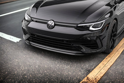 FRONT SPLITTER V.7 SUITABLE FOR VOLKSWAGEN GOLF R MK8 