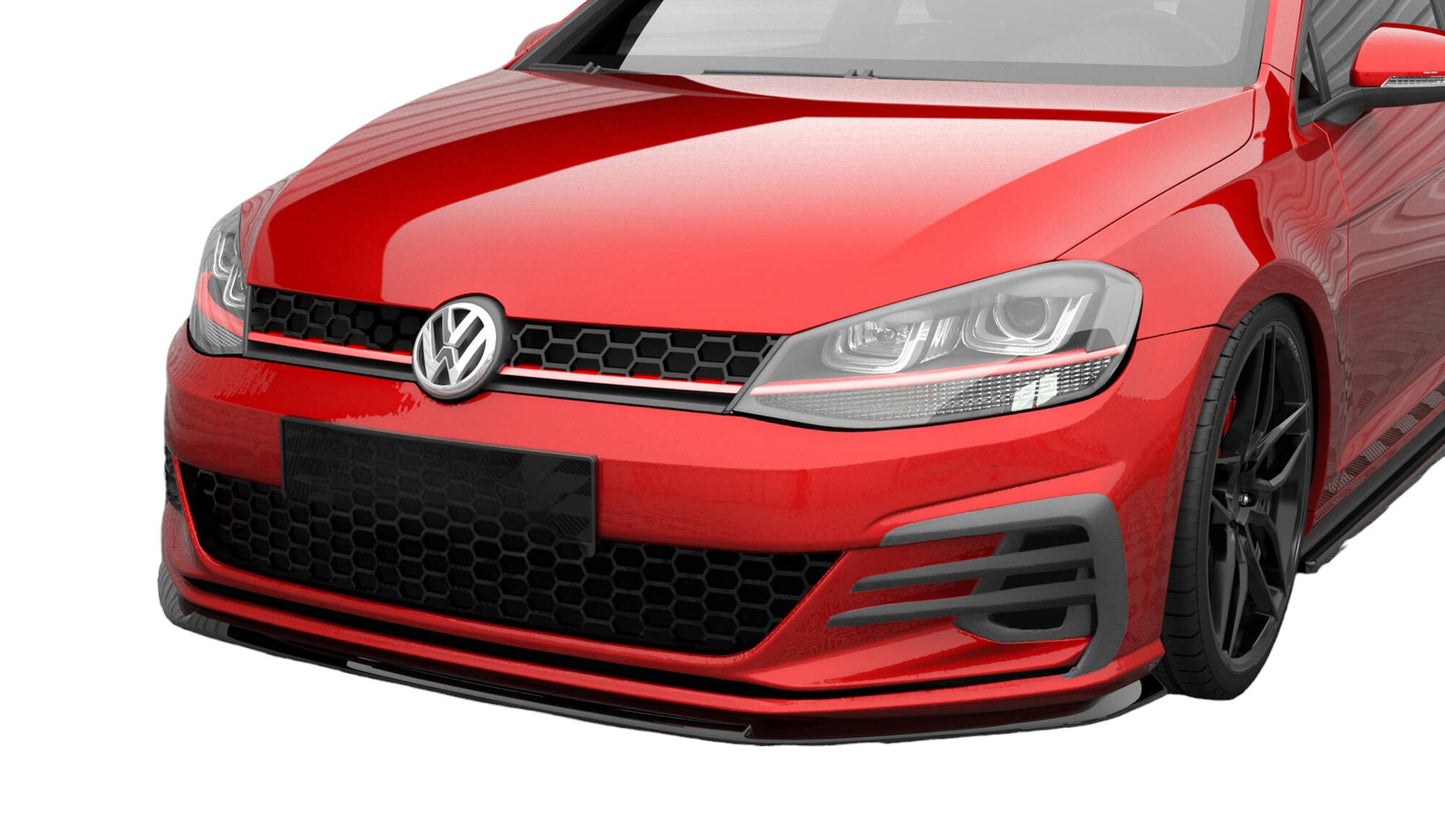 SPLITTER ANTERIORE V.3 ADATTO PER VOLKSWAGEN GOLF GTI MK7 FACELIFT