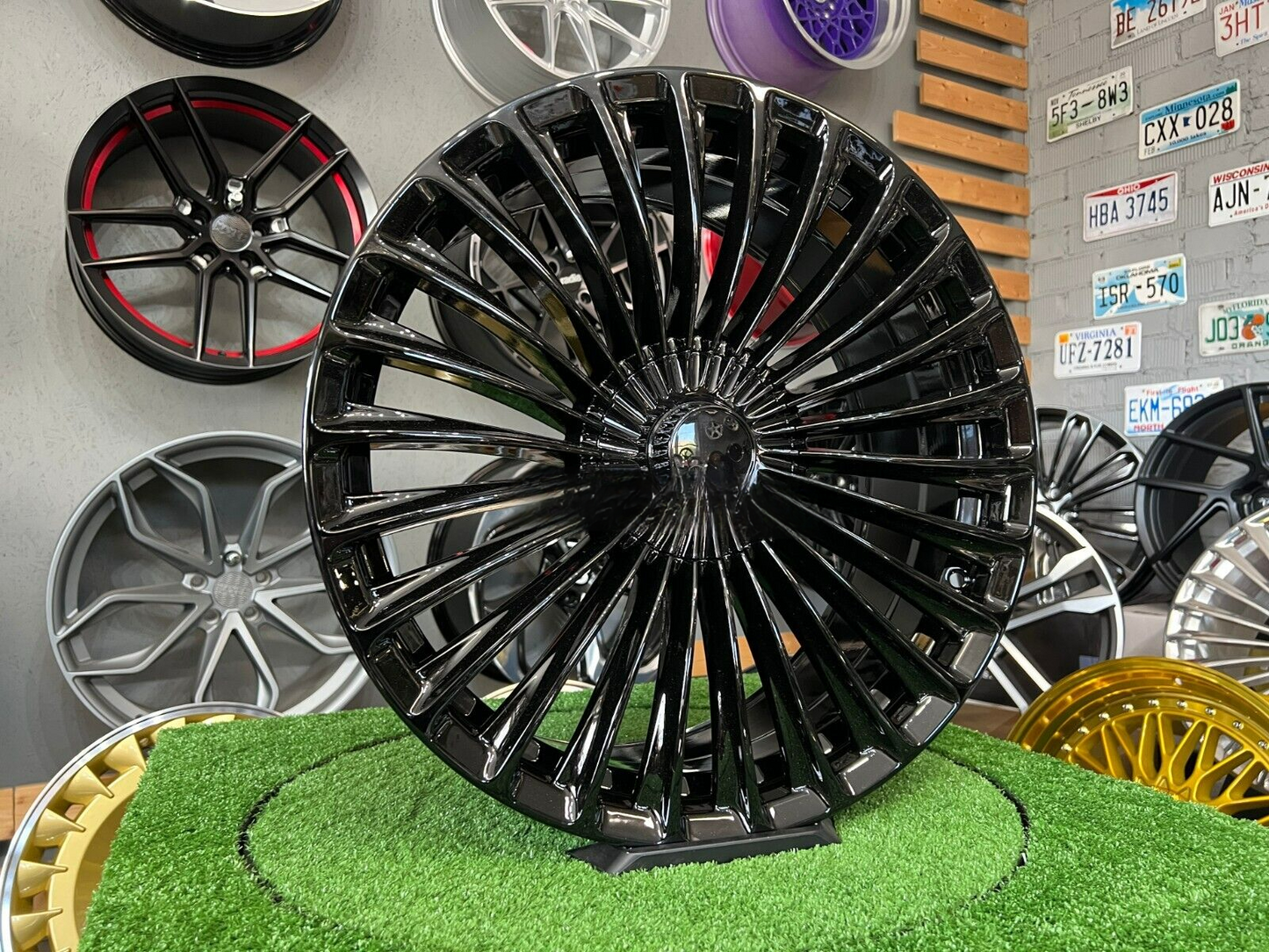 ADATTO per Mercedes Benz E S Classe 20 inch 5X112 Lusso maybach style Nero Ruote