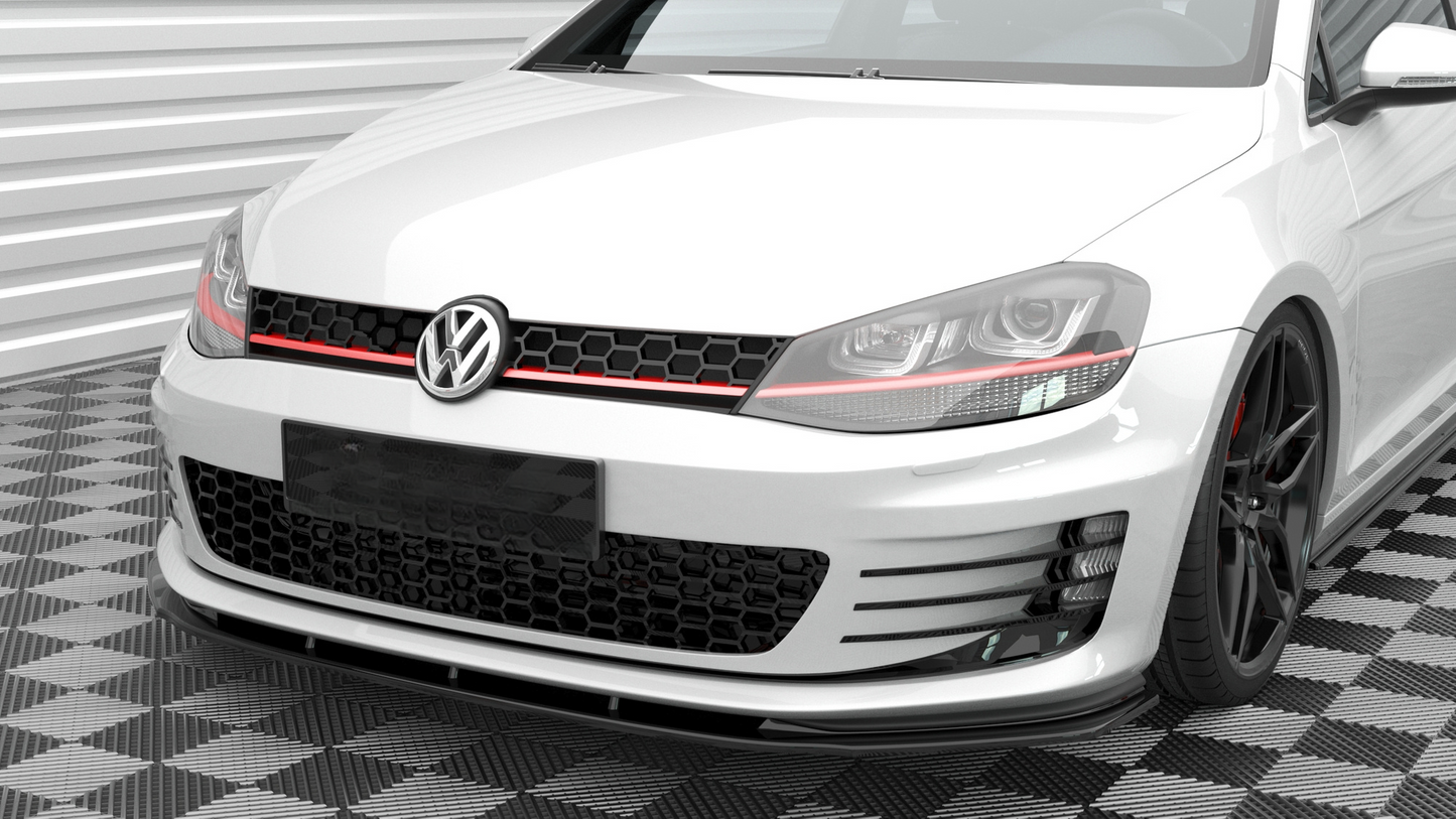 FRONT SPLITTER SUITABLE FOR V.3 VOLKSWAGEN GOLF GTI MK7 