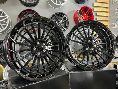 ADATTO per Mercedes Benz E Classe C 19 inch 5X112 8J + 9J AMG Maybach style Ruot