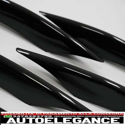 Front Bumper Splitter Aero Wings Fit For Mercedes A Class W177 Hatchback V177 Sedan (04.2018-up) A45 Piano Black Design