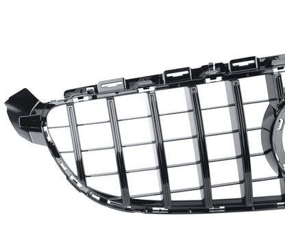 GRILLE SUITABLE FOR MERCEDES C CLASS W205 LIFT 2019-2021 SPORTY LOOK BLACK 
