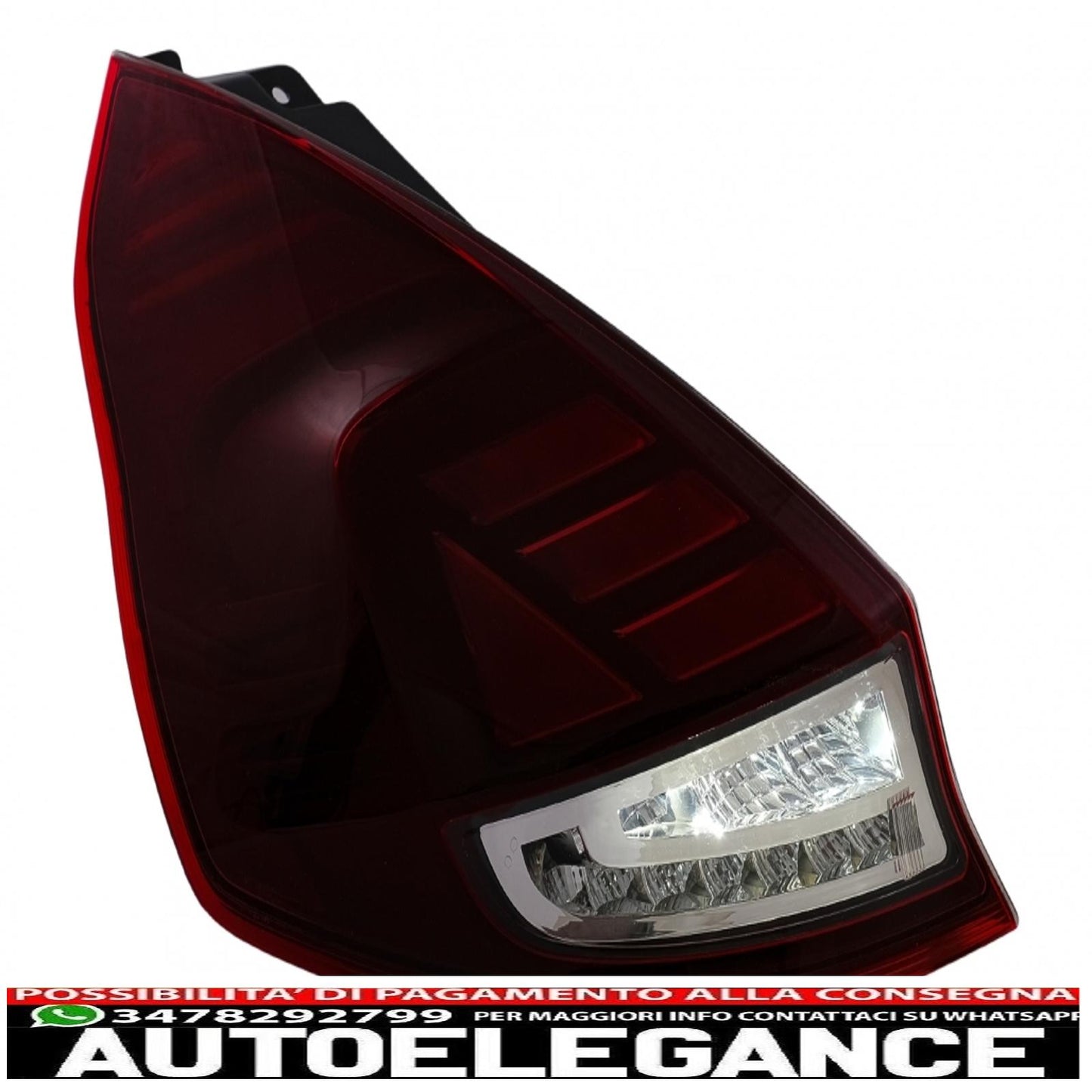 osram ledriving full led rear lights suitable for ford fiesta mk7.5 facelift (2013-2017) dynamic sequential cornering lights black edition