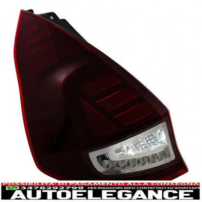 osram ledriving full led rear lights suitable for ford fiesta mk7.5 facelift (2013-2017) dynamic sequential cornering lights black edition