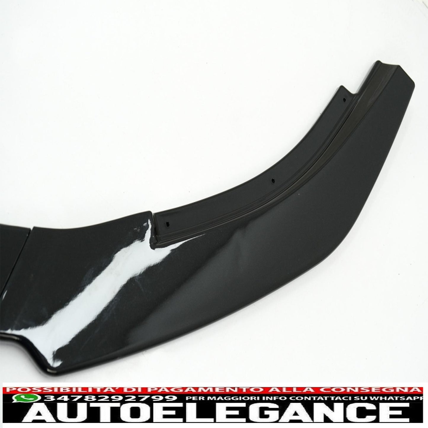 Front Bumper Lip Extension Spoiler Fit For VW Golf VI 6 MK6 (2009-2013) GTI Design Piano Black
