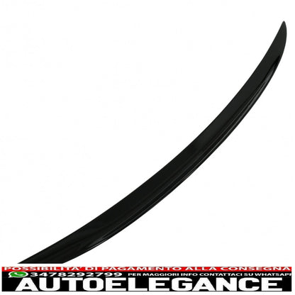 trunk spoiler suitable for bmw 7 series g12 (2015-02.2019) m sport design piano black