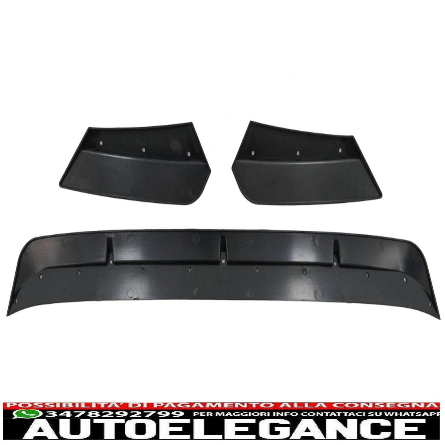 Front Bumper Spoiler Lip Fit For BMW X3M G01 X4M G02 (2018-2020) M Sport Piano Black 