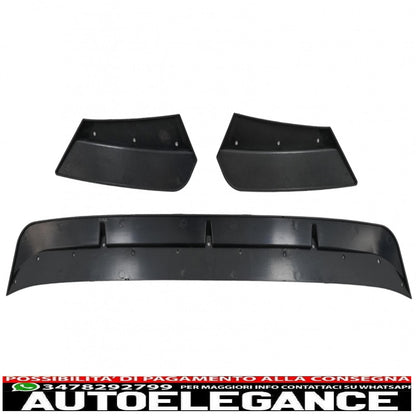 Front Bumper Spoiler Lip Fit For BMW X3M G01 X4M G02 (2018-2020) M Sport Piano Black 