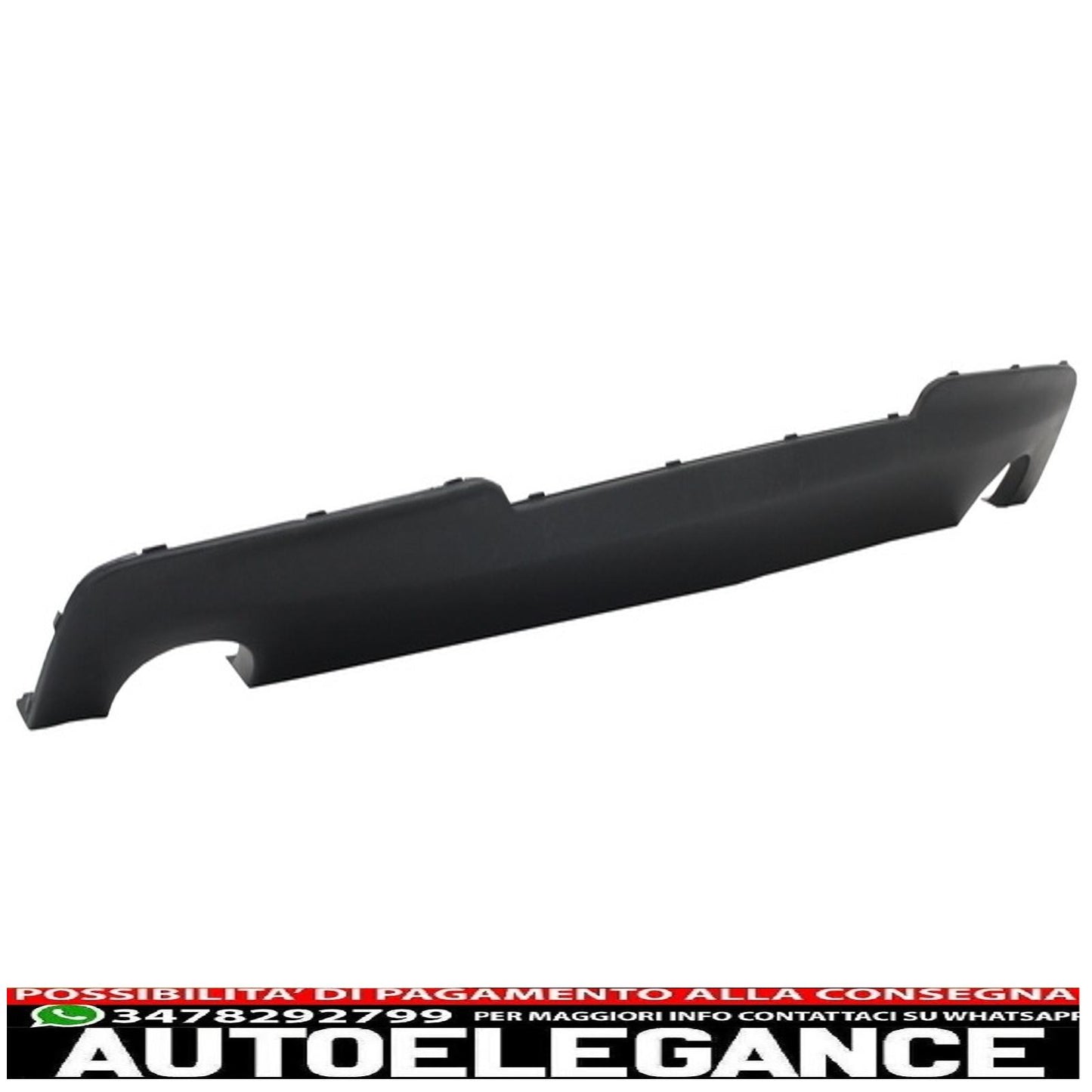 diffusore di scarico singolo a doppia uscita adatto per bmw serie 5 f10 f11 (2011-2017) design m-technik