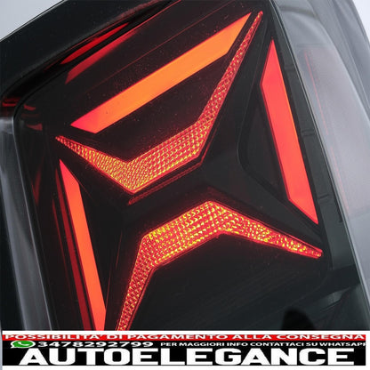full led rear lights suitable for vw amarok (2010-2020) dynamic sequential turn smoke